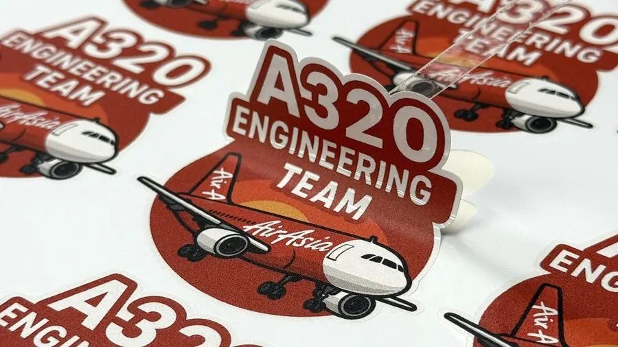 สติ๊กเกอร์ AirAsia A320 Engineering Team